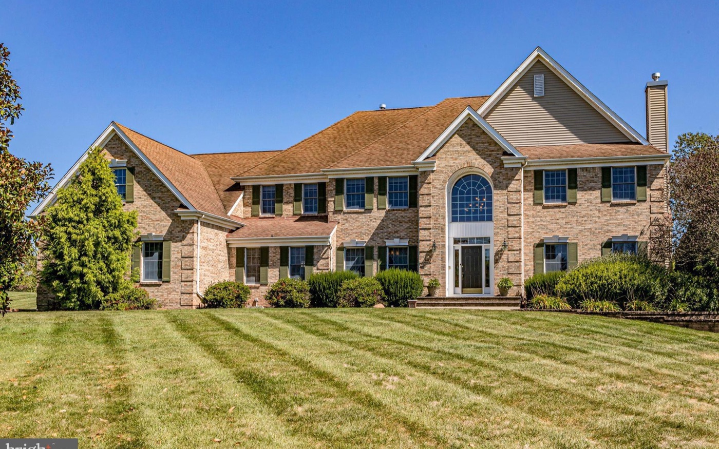 Stone and brick home in Hunters Ridge